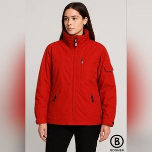Bogner Red Ski Jacket Coat Women’s Size 12 – Designer Thykaman
